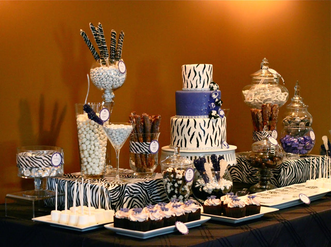 Ashley S Zebra Theme Bridal Shower The Couture Cakery