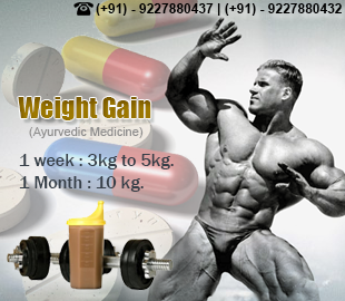 Ayurvedic medicine for weight gain in india