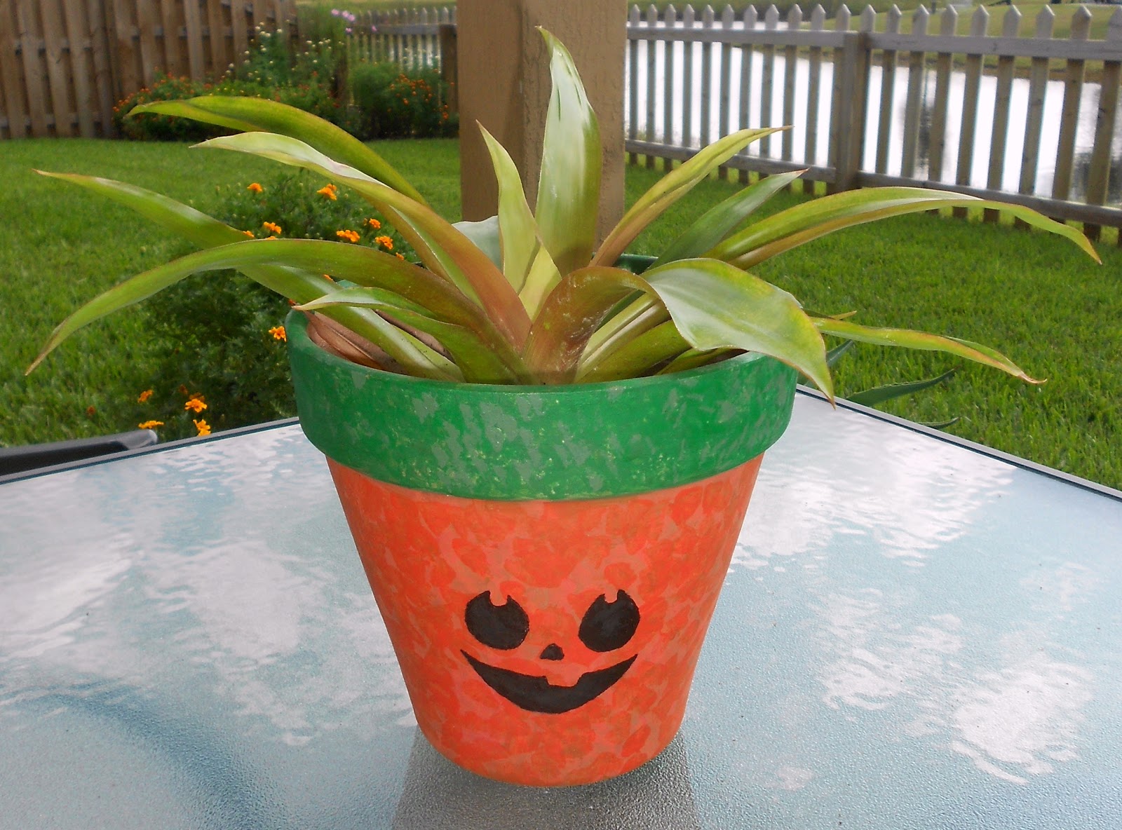 Halloween Painted Pot akawest