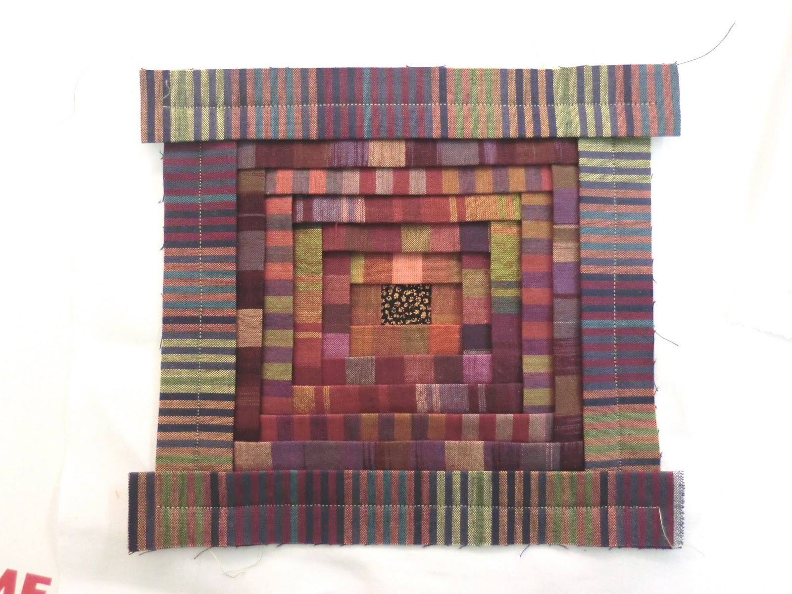 Quilt Whimsy Folded Log Cabin Instructions.