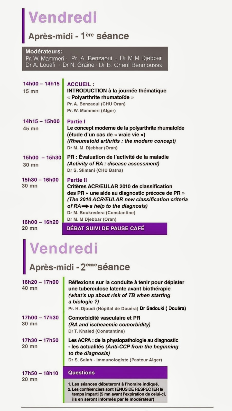 rencontre de rhumatologie pratique