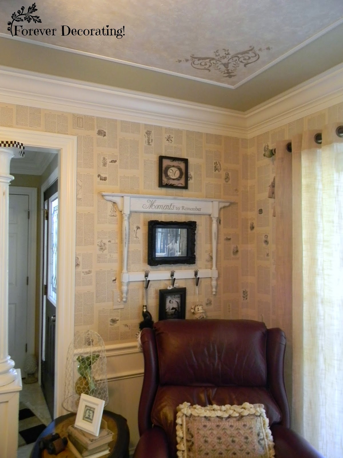 Forever Decorating! Beautiful Book Page WALLS!