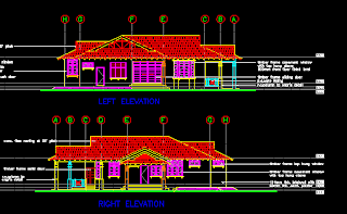 Pelan arkitek, rumah teres, pandangan rumah