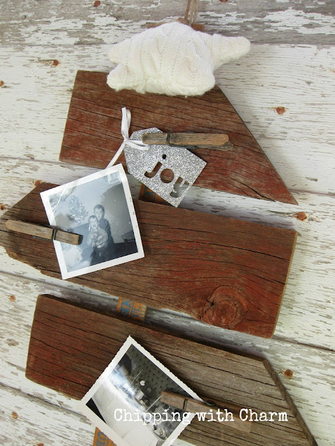 Chipping with Charm: Barn wood scrap tree...www.chippingwithcharm.blogspot.com