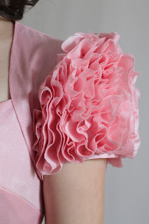 Ruffled rose sleeves, vogue 8280