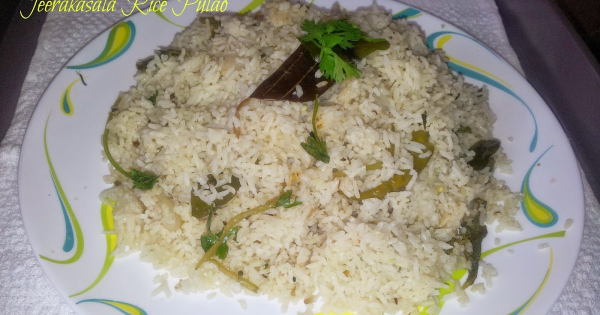 Jeerakasala Rice Pulao Home Food Delights