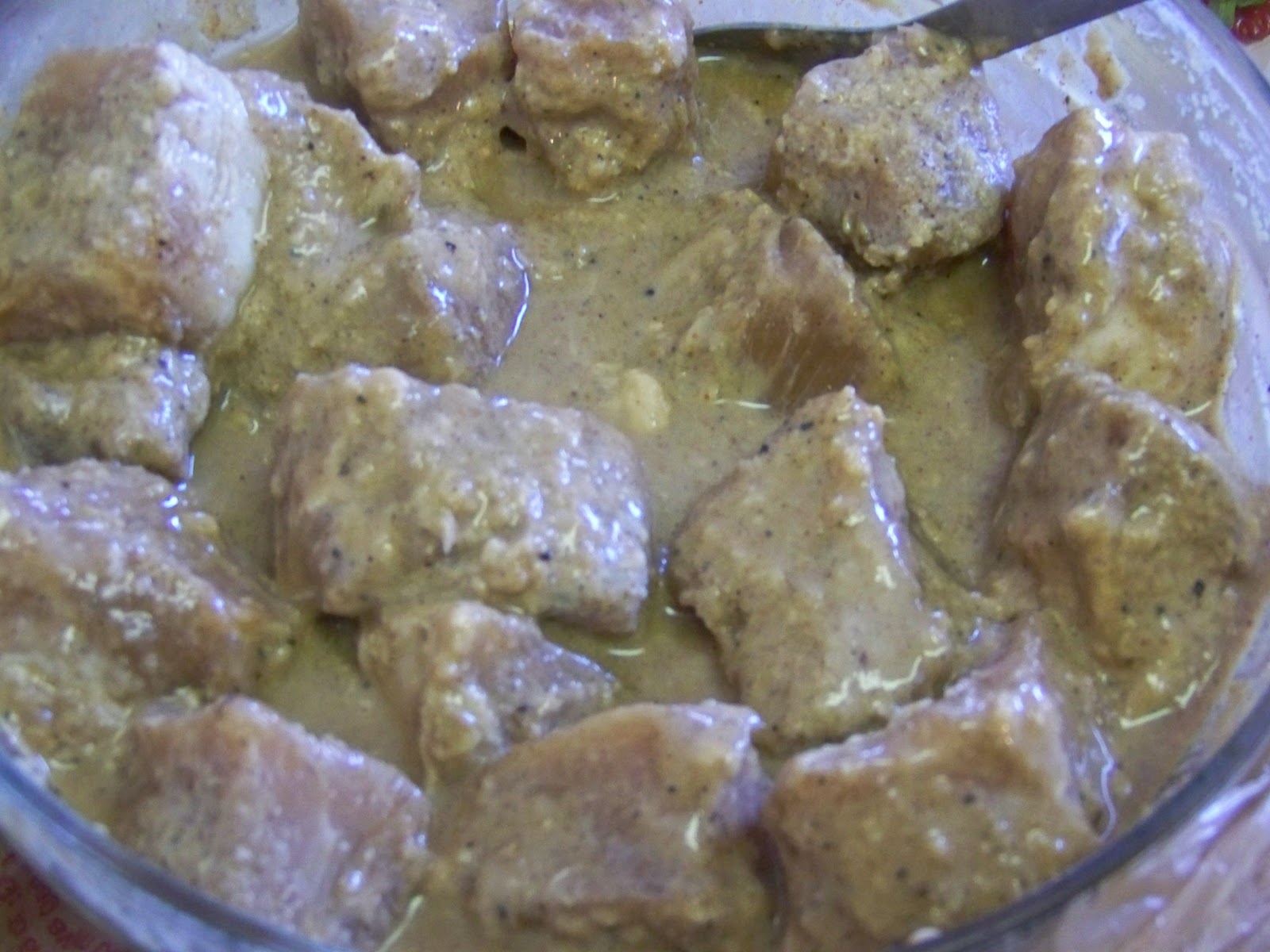 Kitchen Simmer Pork Kebabs with Yogurt Mint Sauce