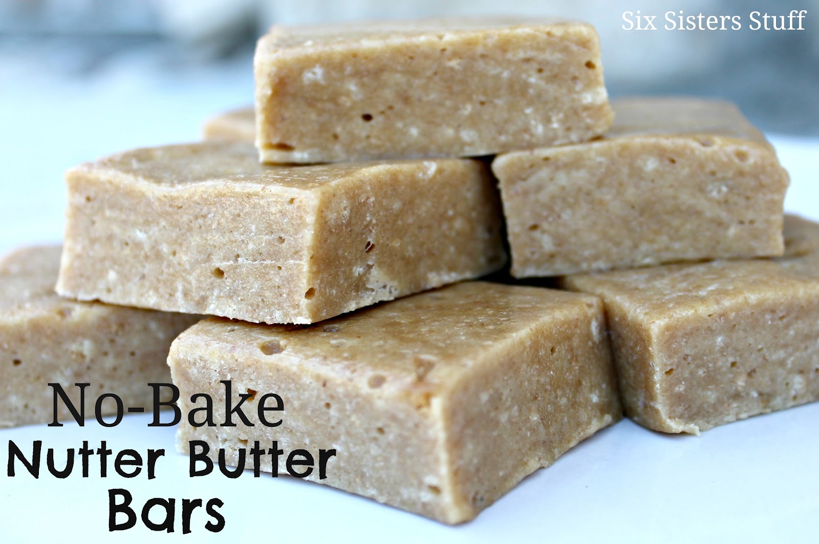 NoBake Nutter Butter Bars Six Sisters' Stuff