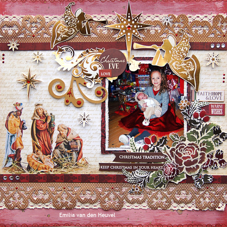 Emilia van den Heuvel: CHRISTMAS EVE LOVE kaisercraft &amp; merly impressions