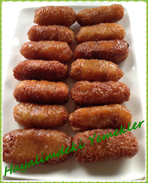 resimli Erzurum Kadayıf dolması tarifi