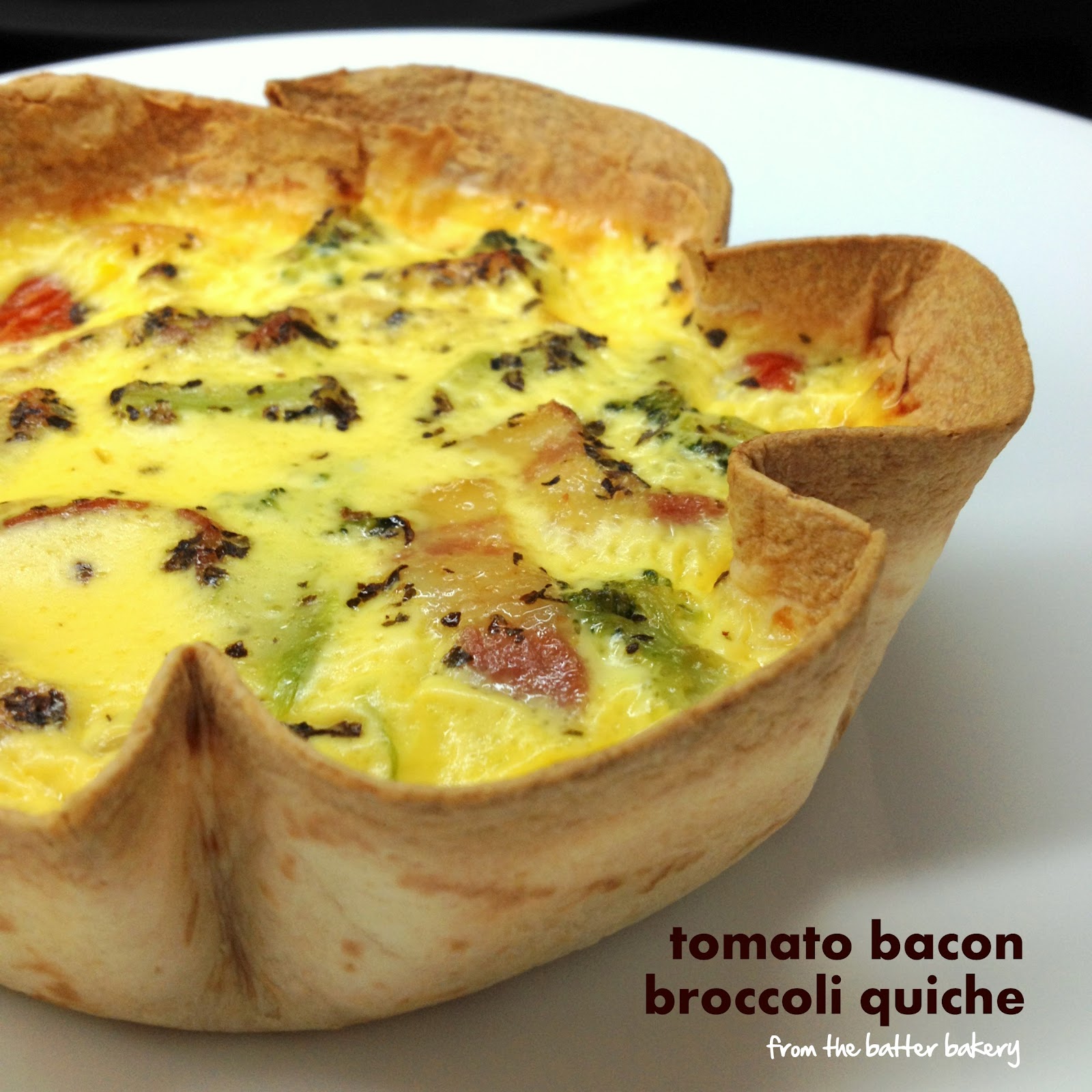 the batter baker Cheeseless Crustless Quiche