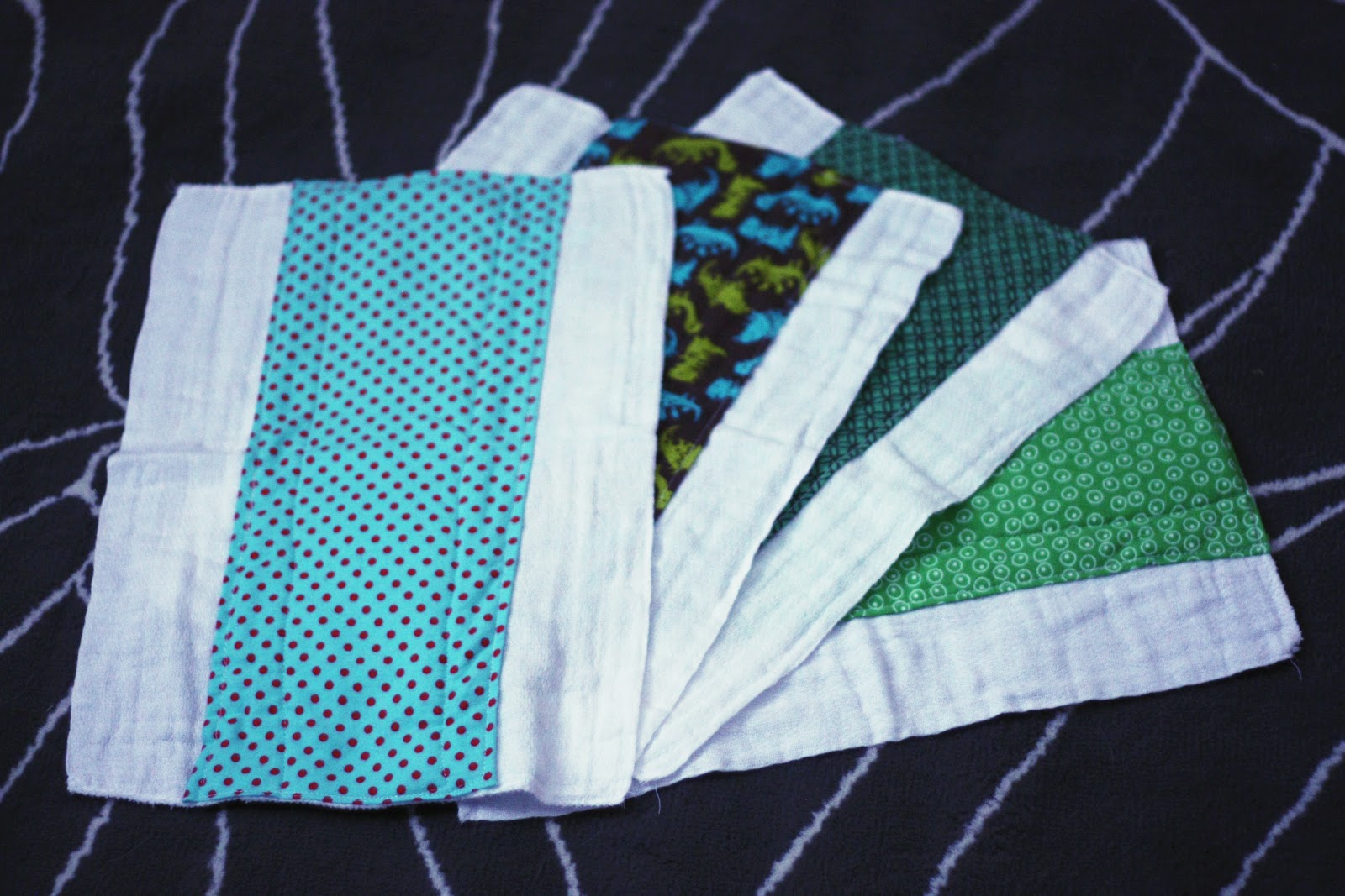 Fisher's Mommy Handmade burp cloths