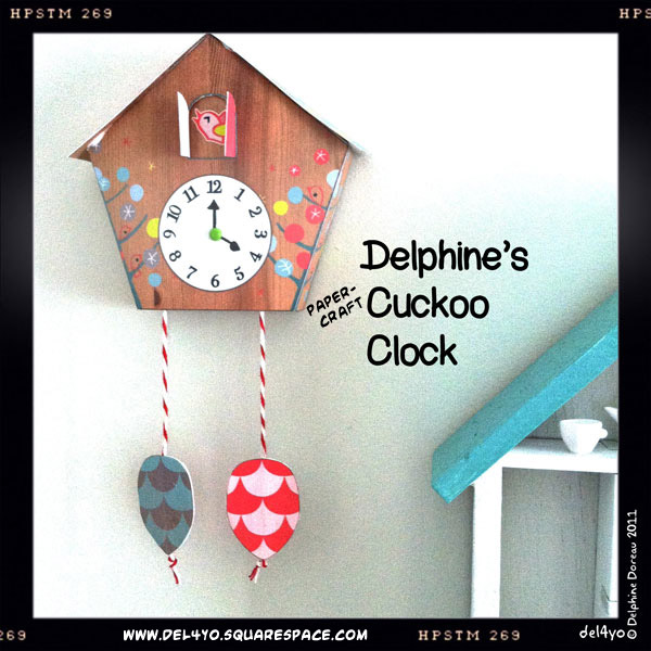 Ninjatoes' papercraft weblog Cuckoo clock papercraft toy!