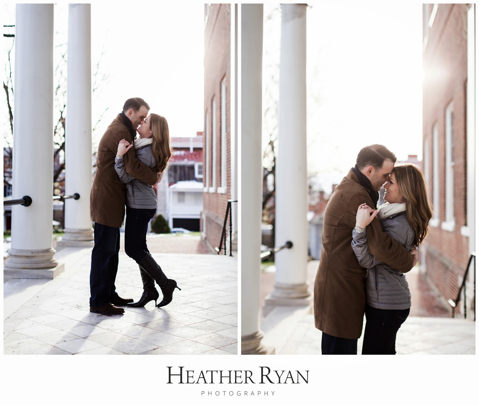 Downtown Annapolis, MD Winter Engagement Photography | Photos by Heather Ryan Photography