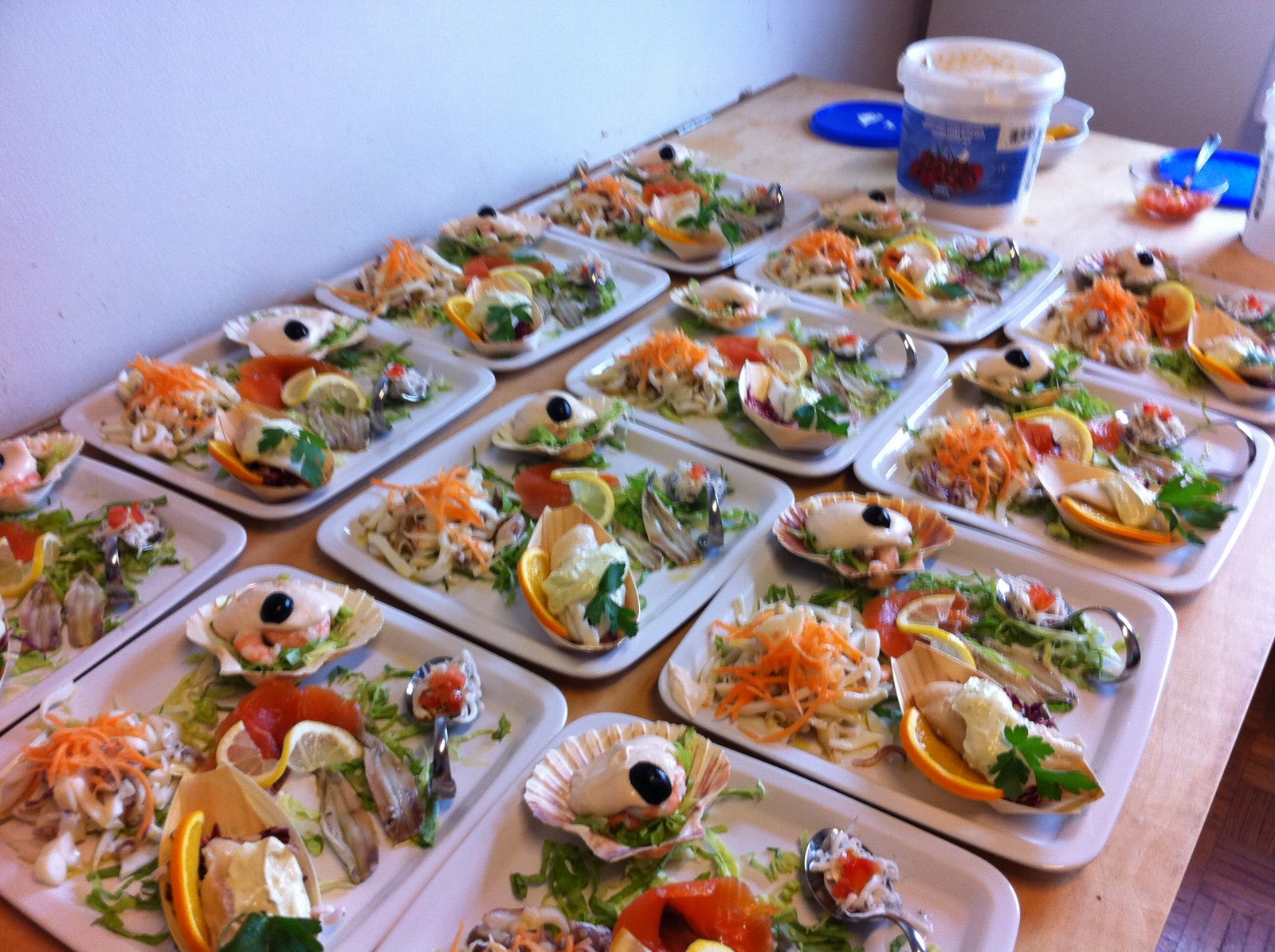 arte cucina' un pranzo di pesce''antipasto