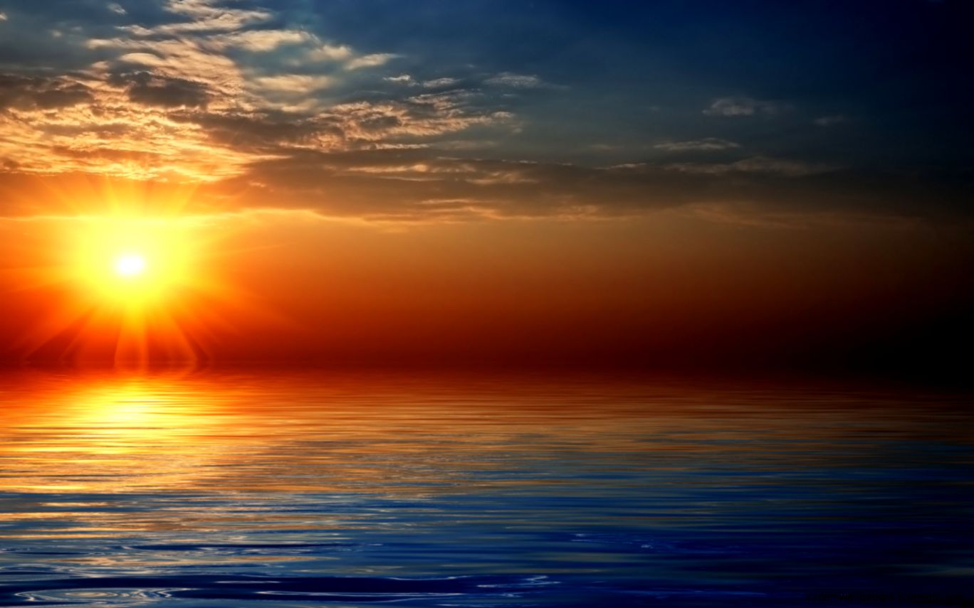 Magic Sunset over Sea widescreen wallpaper Magic Sunset over Sea widescreen wallpaper