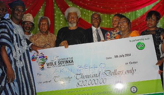 Akin Bello wins $20,000 Wole Soyinka Prize
