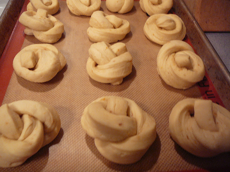 The Hidden Pantry Orange Bow Knot Rolls (Yeast Rolls Softly Perfumed