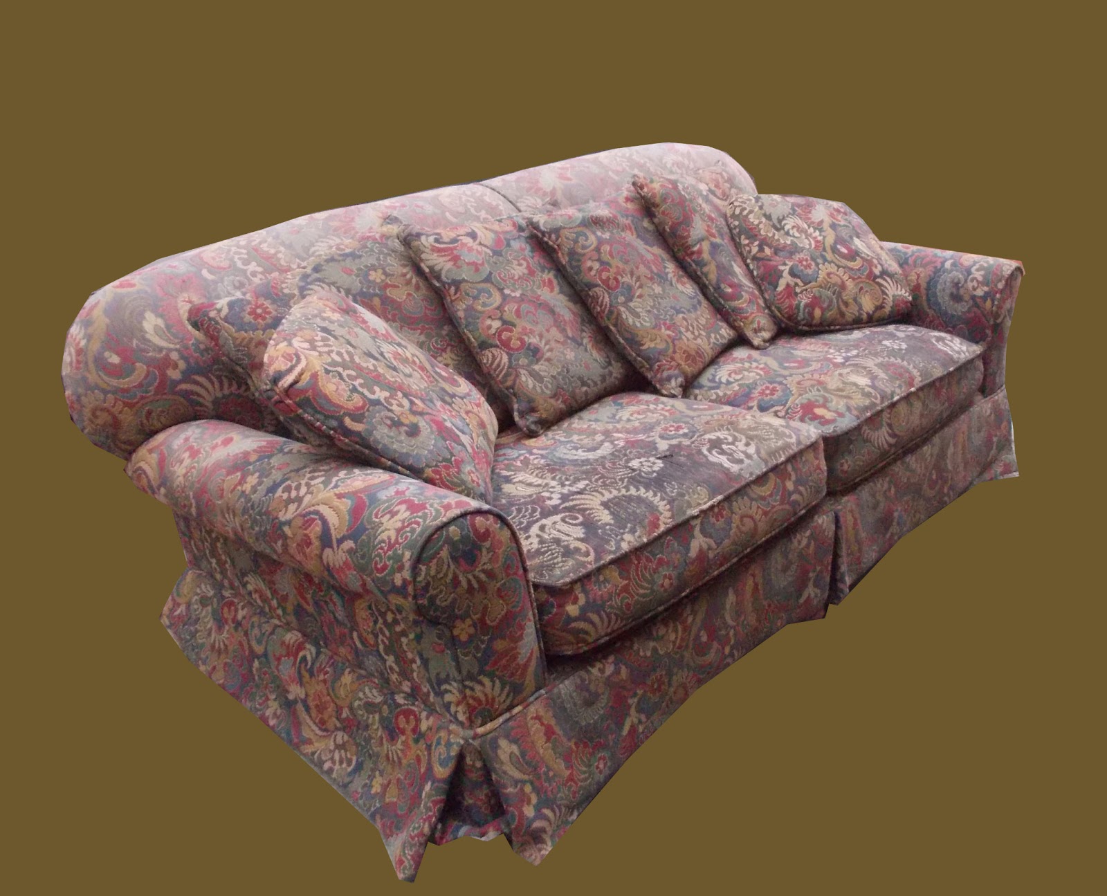 Uhuru Furniture & Collectibles Paisley Sofa SOLD