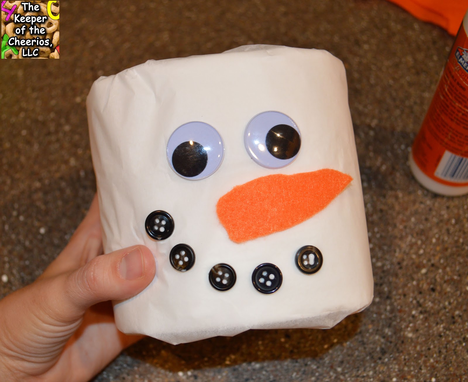 Toilet Paper Snowman Craft