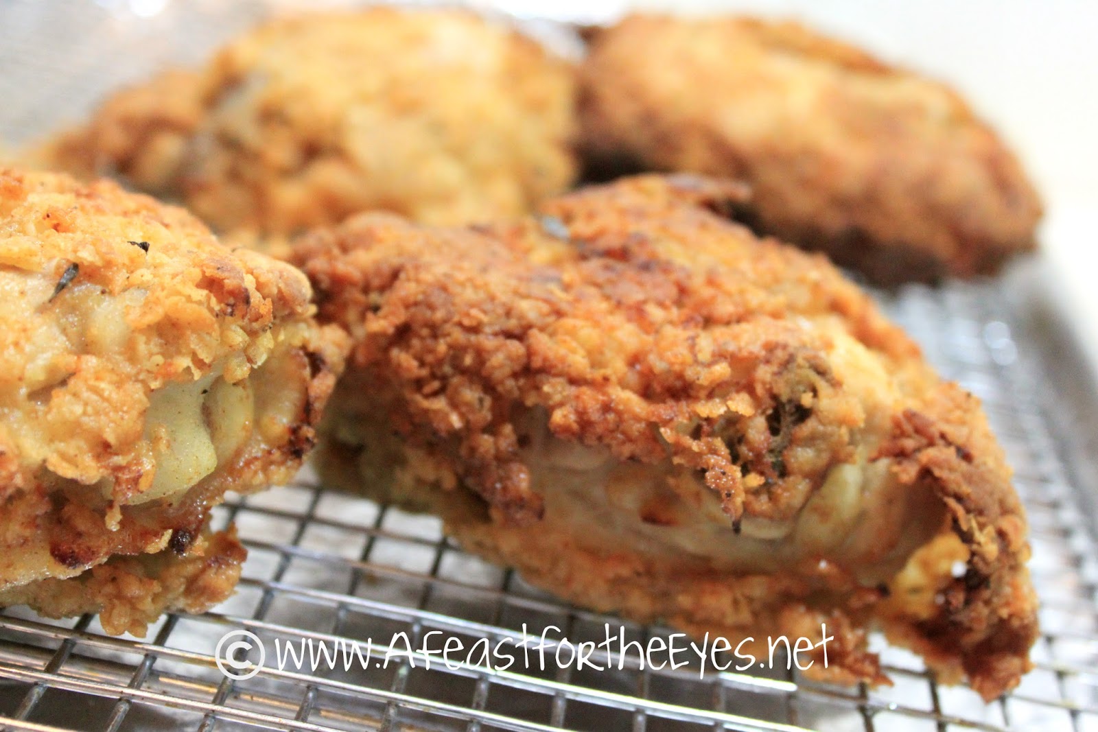 Homemade Buttermilk Fried Chicken and Waffles A Feast For The Eyes