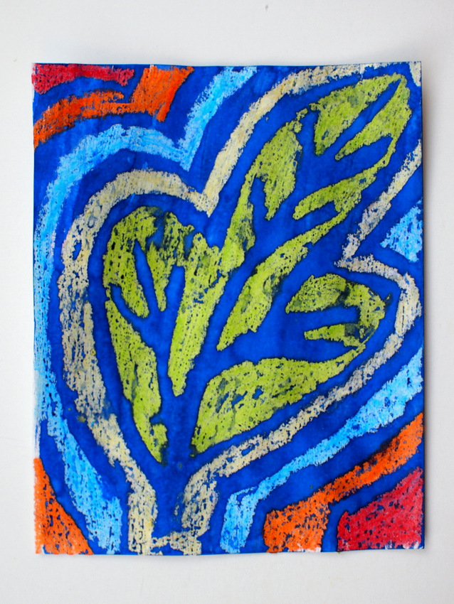 Vibrant Chalk and Crayon Splash Art Pink Stripey Socks