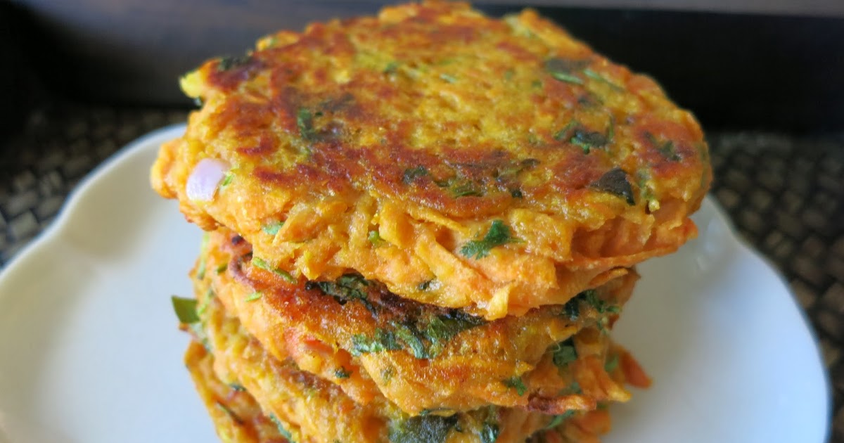 Geetha's Kitchen Sweet Potato Patties (Yam Latkes/Cakes)