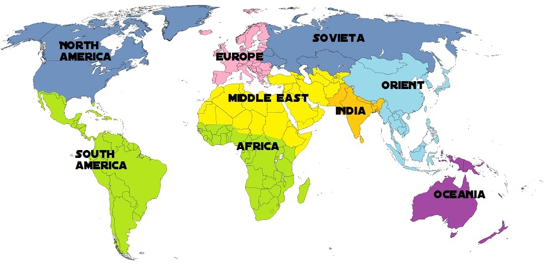 Mimzy's Geography Blog A map of the 'cultural continents' of the World