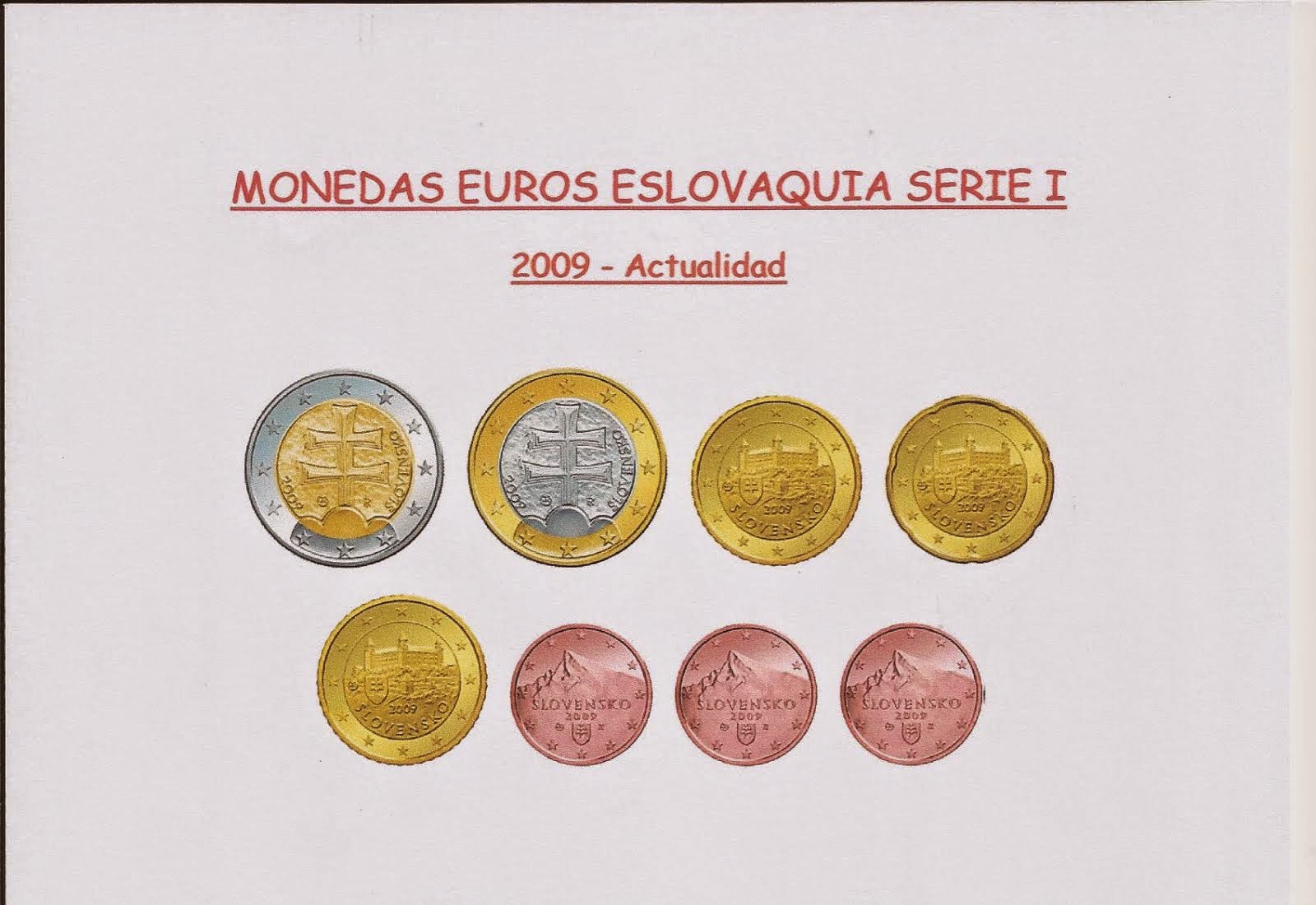 MONEDAS DE ESLOVAQUIA