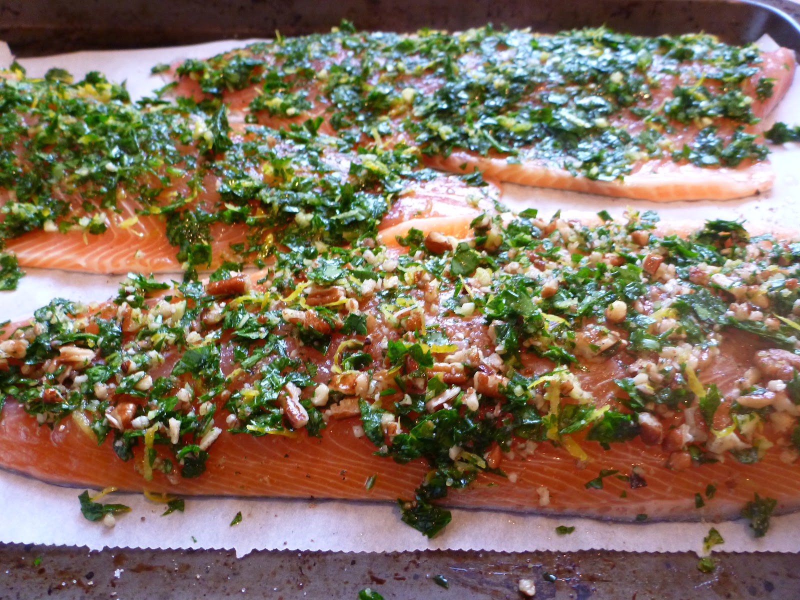 The Tasty Life Pecan and Herb Crusted Trout