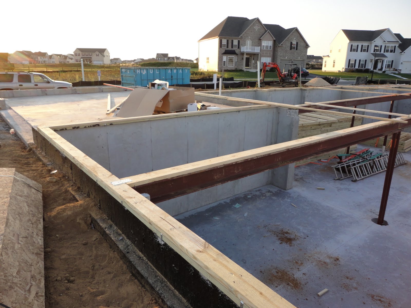 Building a Ryan Homes Avalon Sill Plate and Steel Beams