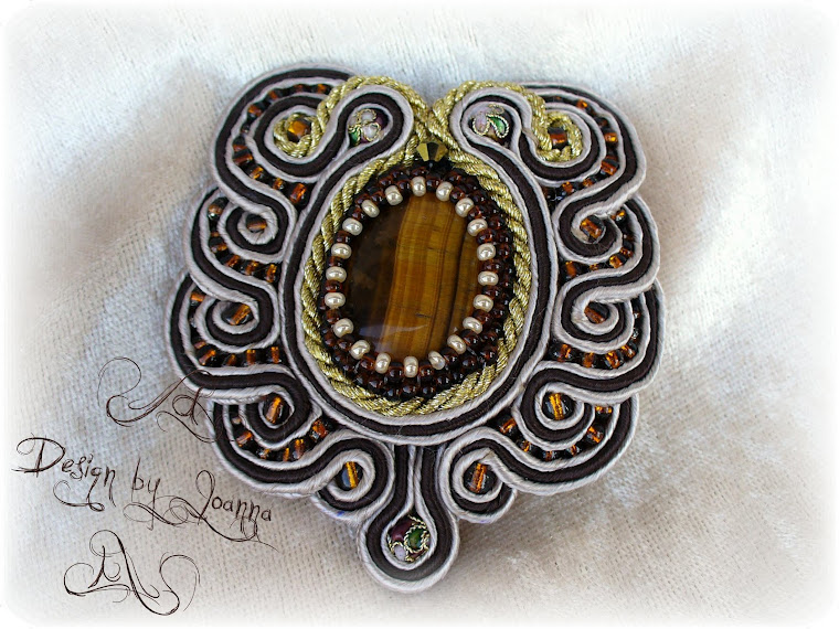 Soutache , Brosche / Sutasz, broszka