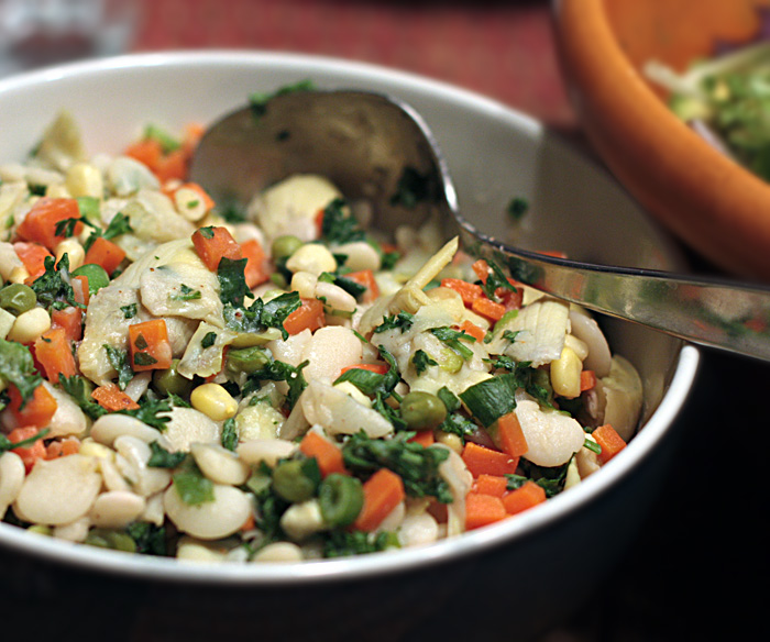 Andrea's Easy Vegan Cooking Warm lima bean salad Earliest memory 1