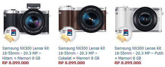 Harga Kamera Samsung NX300