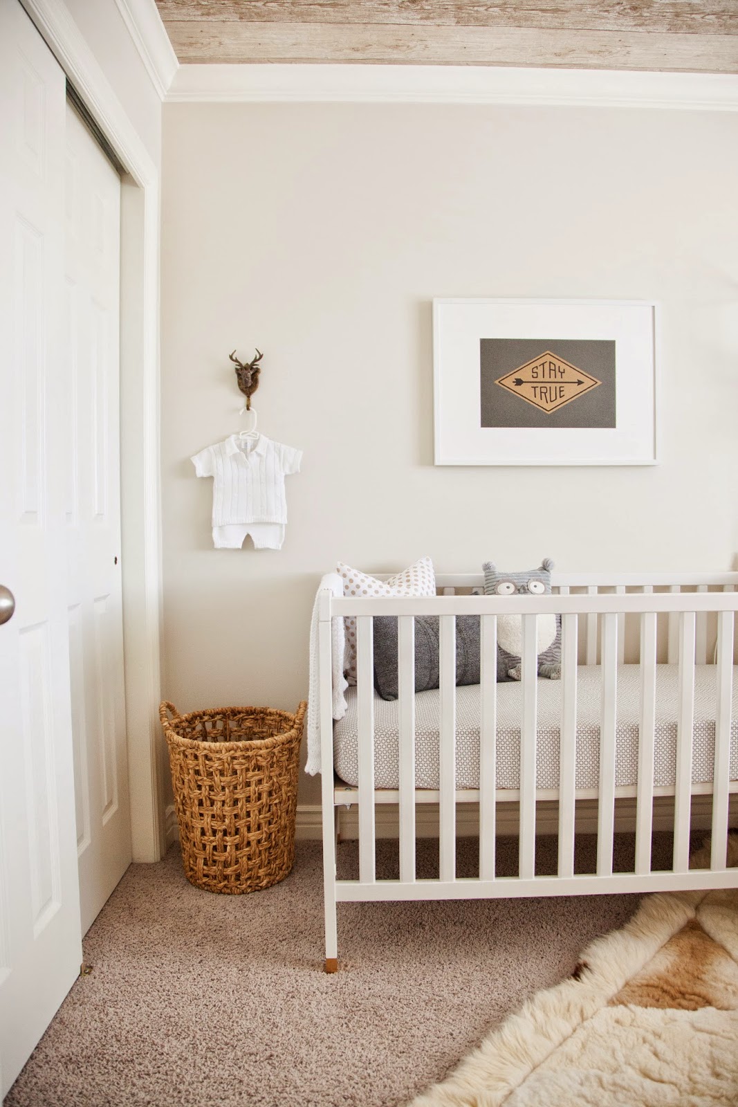 design dump neutral, masculine nursery reveal