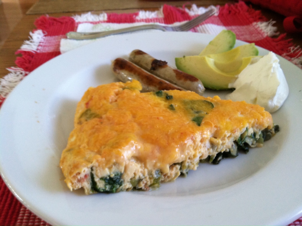 SourdoughNative Green Chile Spinach Frittata