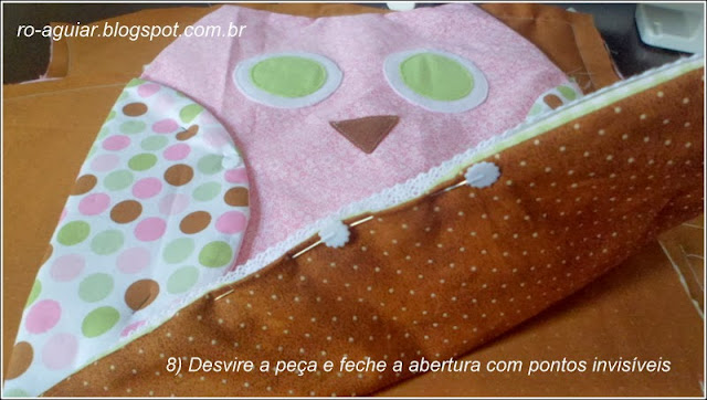 jogo-americano em patchwork de coruja com PAP (DIY)