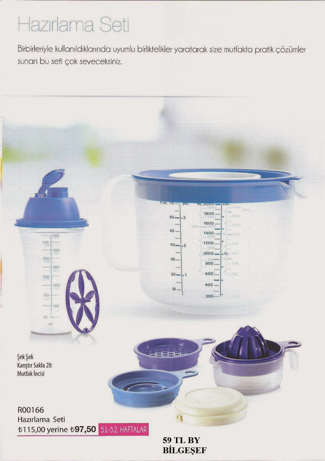 Tupperware Seker Kaplar 4 Lu Set