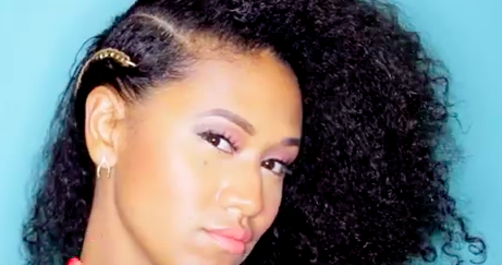 Gold Chain Curly Mixed Girl Hairstyle Tutorial Easy Girls Hairstyles