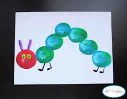 The Very Hungry Caterpillar-balloon painting