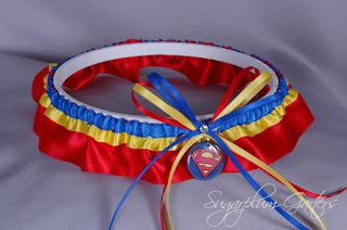 superman wedding garter