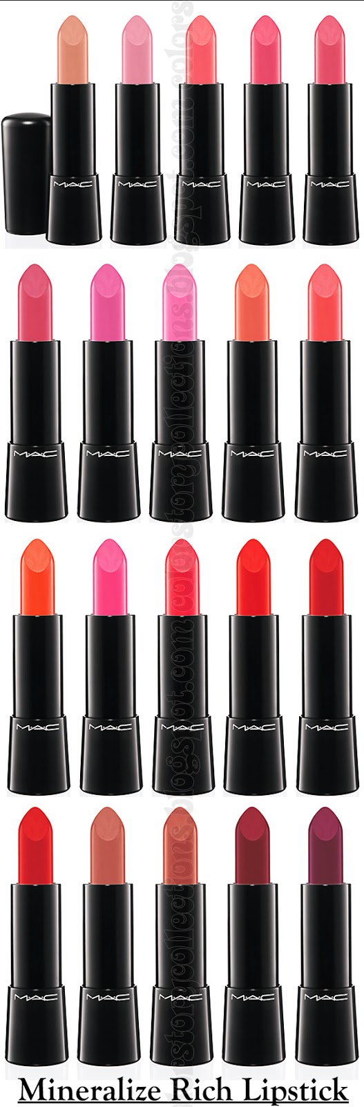 Mac Lip Gloss Color Chart