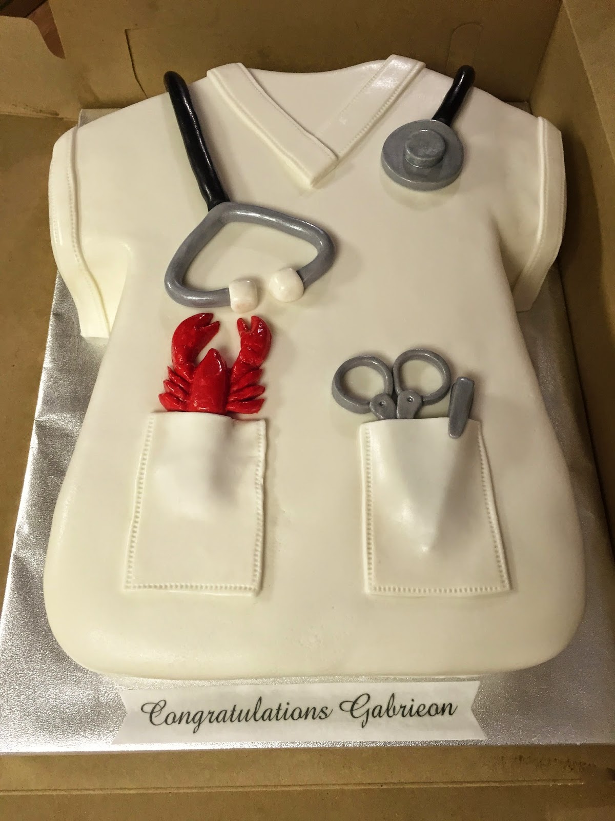 Cakes by Mindy: Nursing School Graduation Cake 10" x 15"