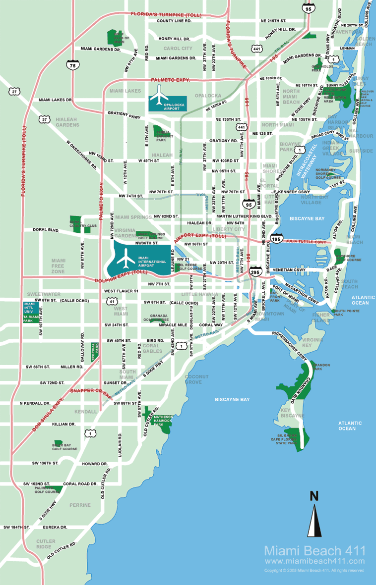 City map Greater Miami Florida 4 PDF
