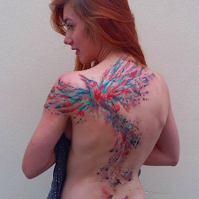 watercolor body painting / tattoos