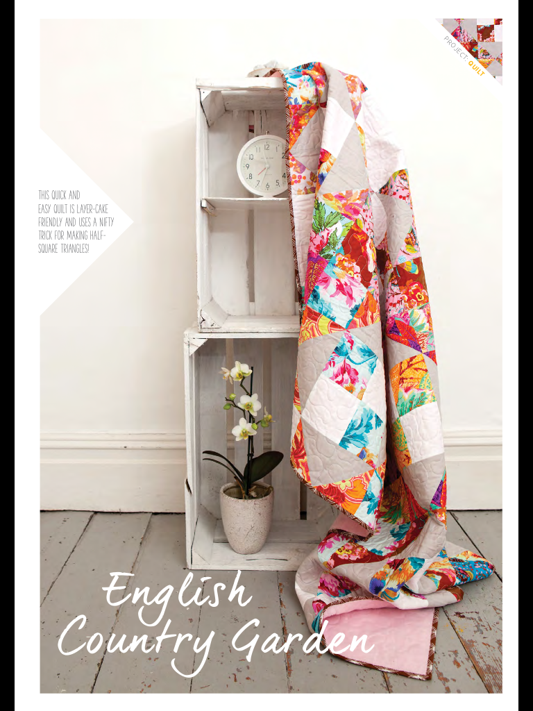 This Creative Bliss English Country Garden Quilt in Quilt Now