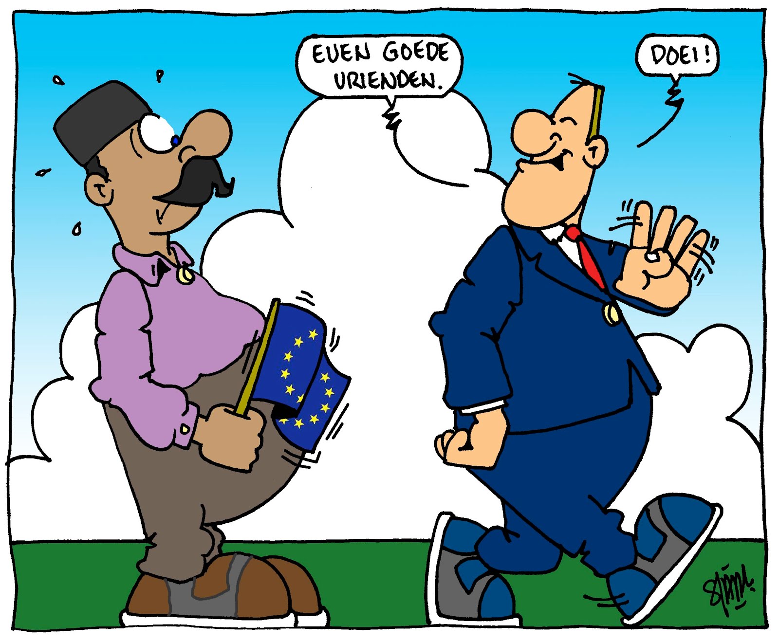 Cartoon van de Dag Turkije wil EUlidmaatschap of niets.