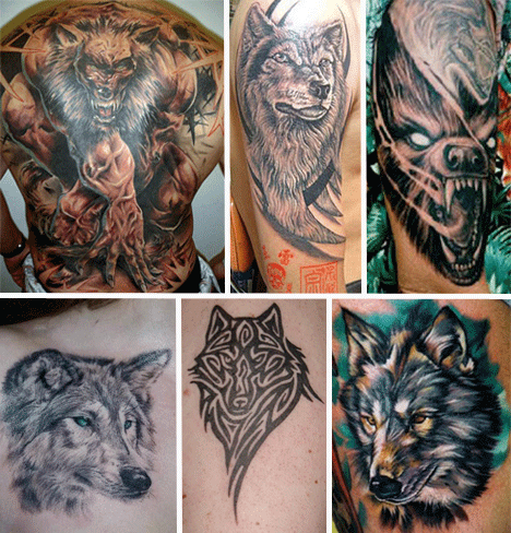 wolf tattoos for men