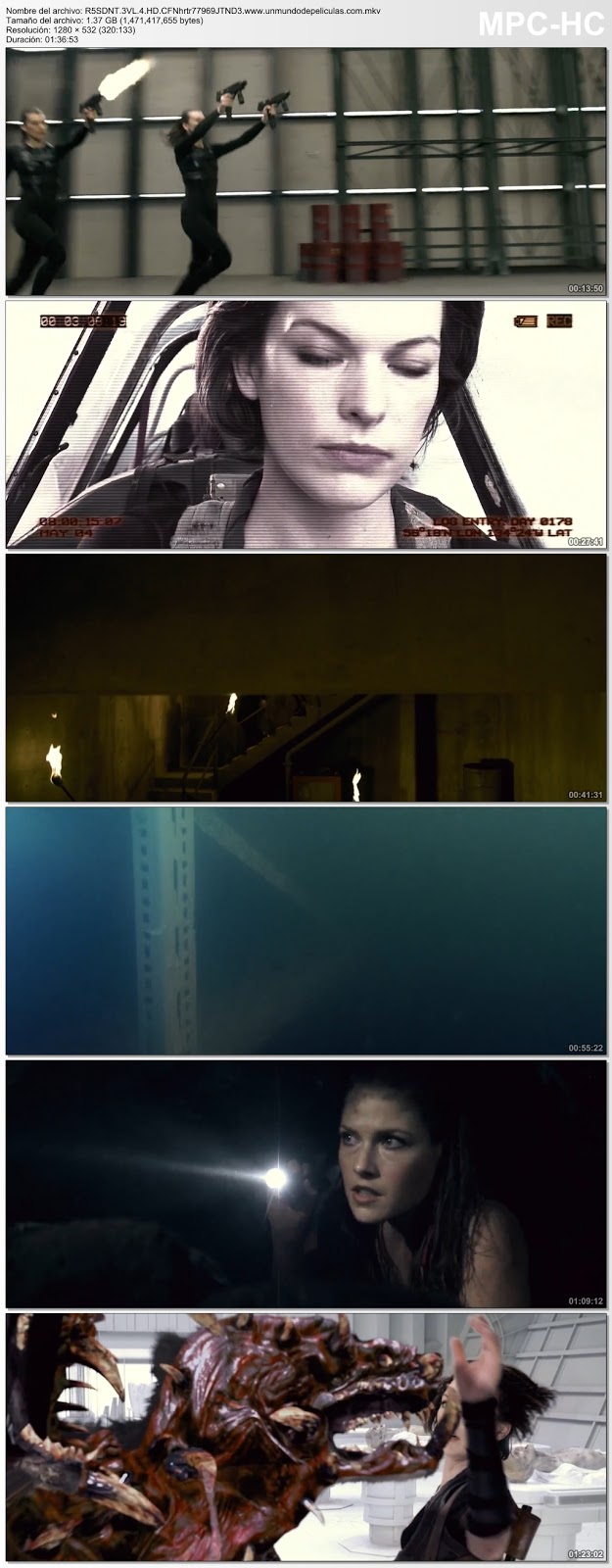 Capturas de la película.