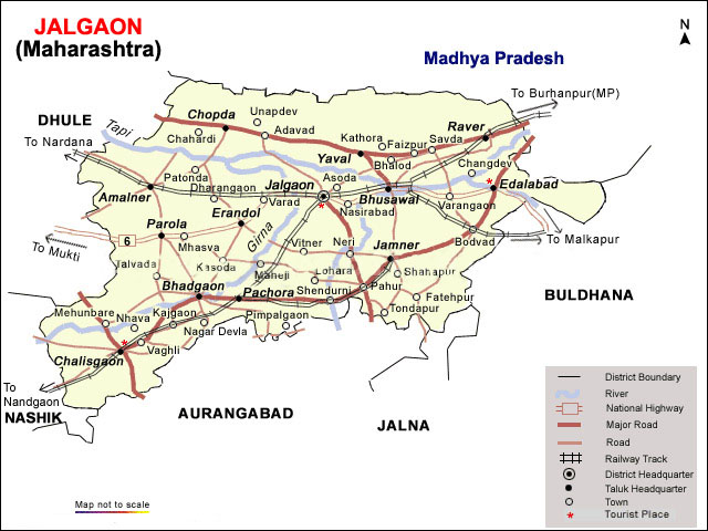 Buldhana District Taluka Map